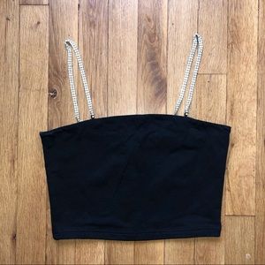 Rhinestone Cropped Cami